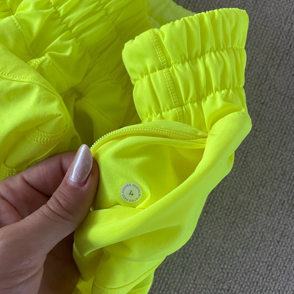 Lululemon Track Shorts in Highlight Yellow - Picture 3 of 7